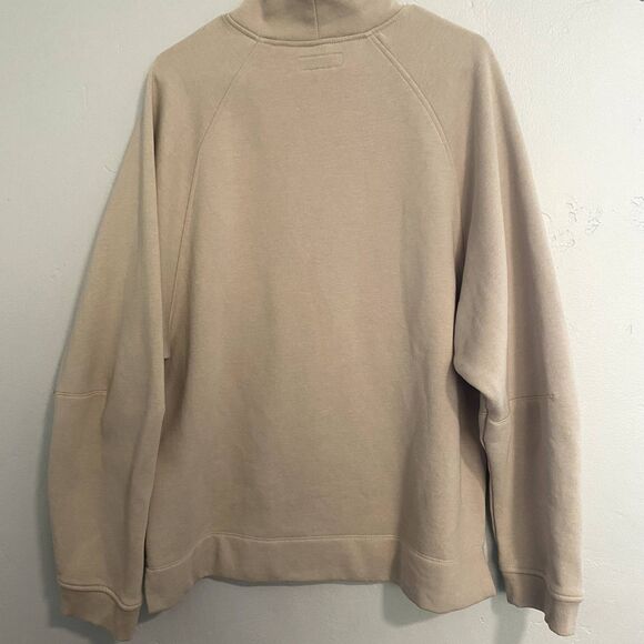 Standard Cloth | Slouchy Beige Mock Neck Sweatshirt Urban Outfitters - Picture 2 of 8